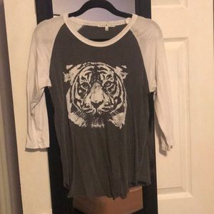 Junk Food Tiger 3/4 Shirt